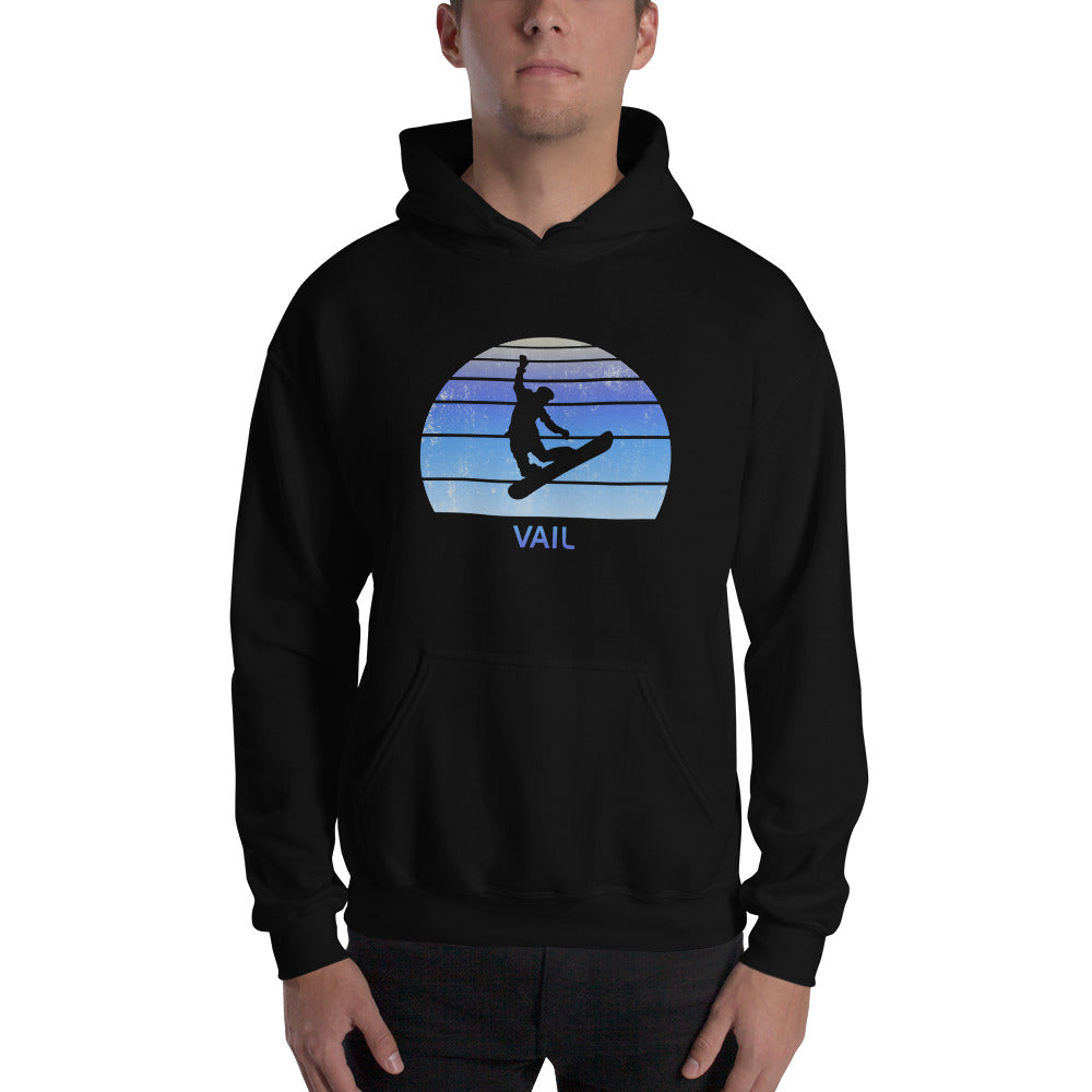 Retro Vail Colorado Snowboarding Fan Unisex Hoodie Top Sweatshirt