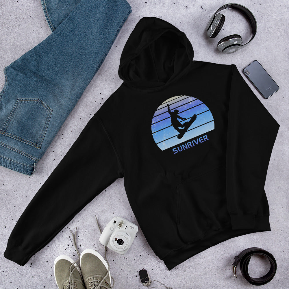 Retro Sunriver Oregon Snowboarding Fan Unisex Hoodie Top Sweatshirt