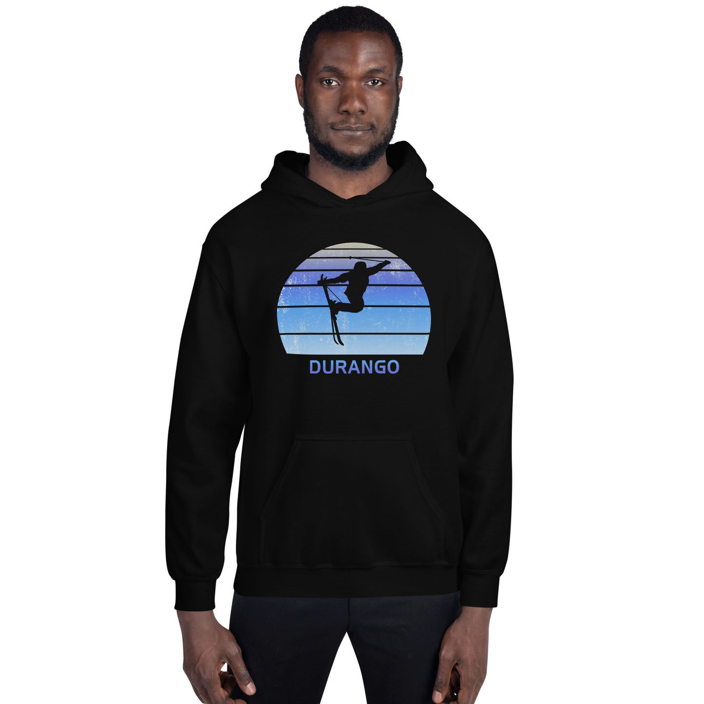 Retro Durango Colorado Skiing Fan Unisex Hoodie Top Sweatshirt