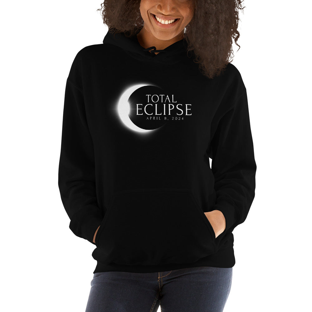 Total Eclipse April 8 2024 Memento Souvenir Unisex Hoodie Top Sweatshirt