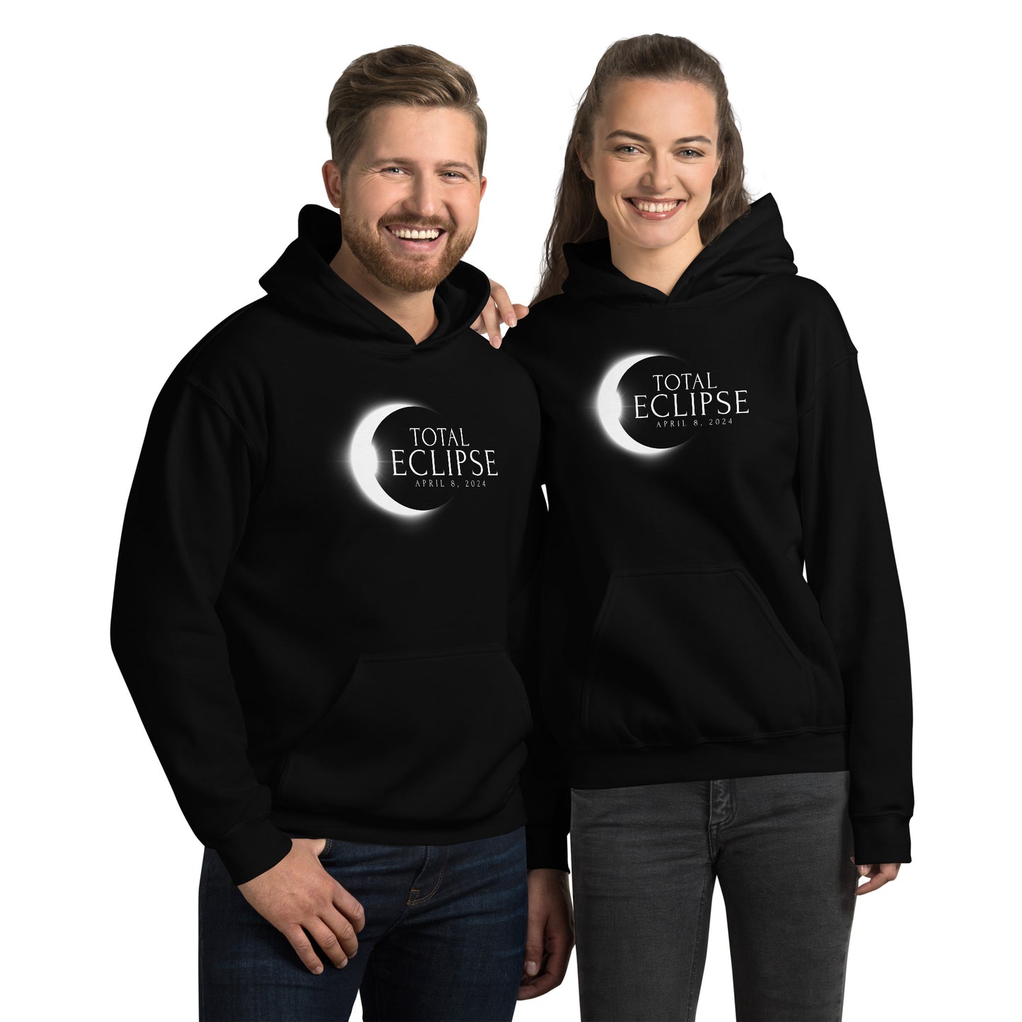 Total Eclipse April 8 2024 Memento Souvenir Unisex Hoodie Top Sweatshirt