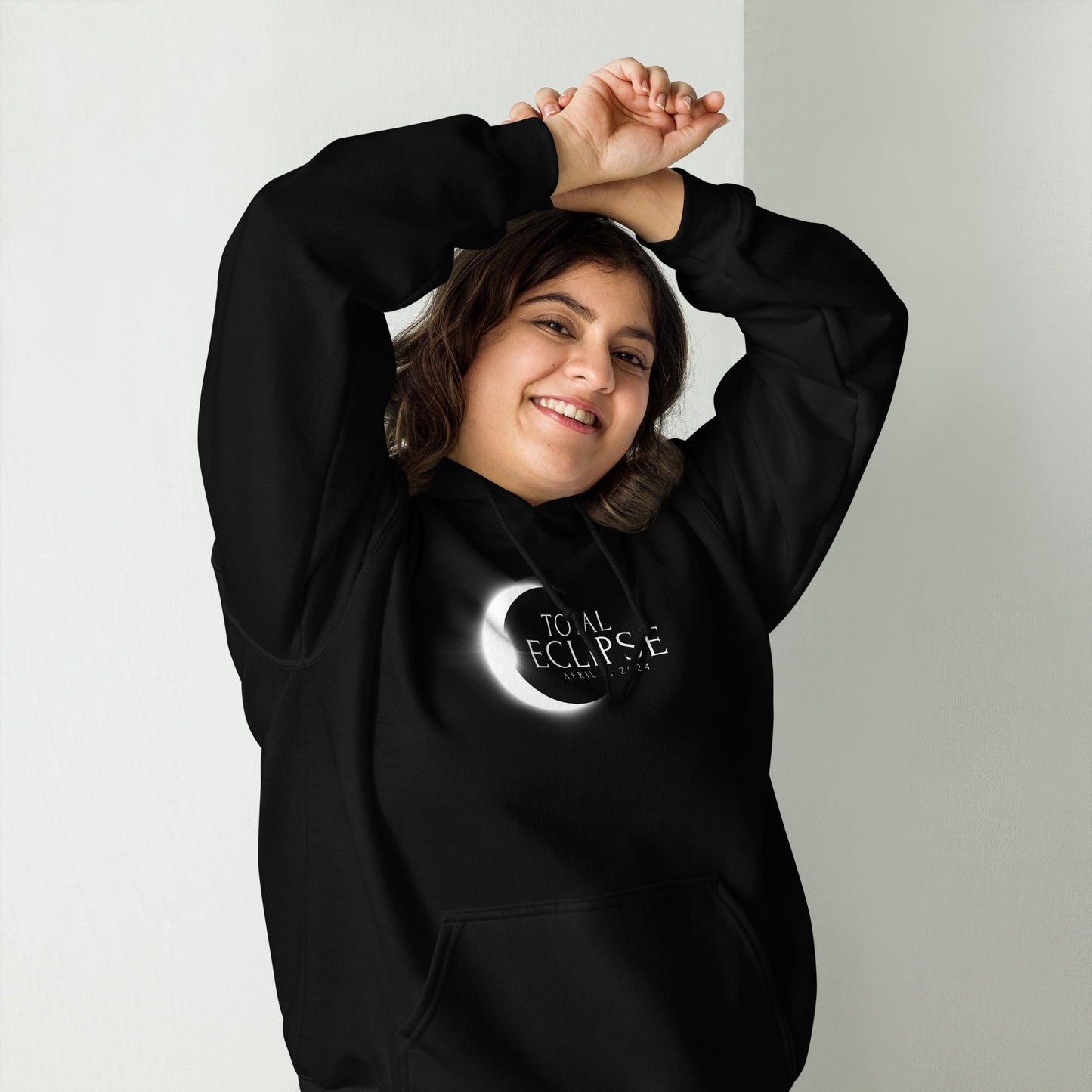 Total Eclipse April 8 2024 Memento Souvenir Unisex Hoodie Top Sweatshirt