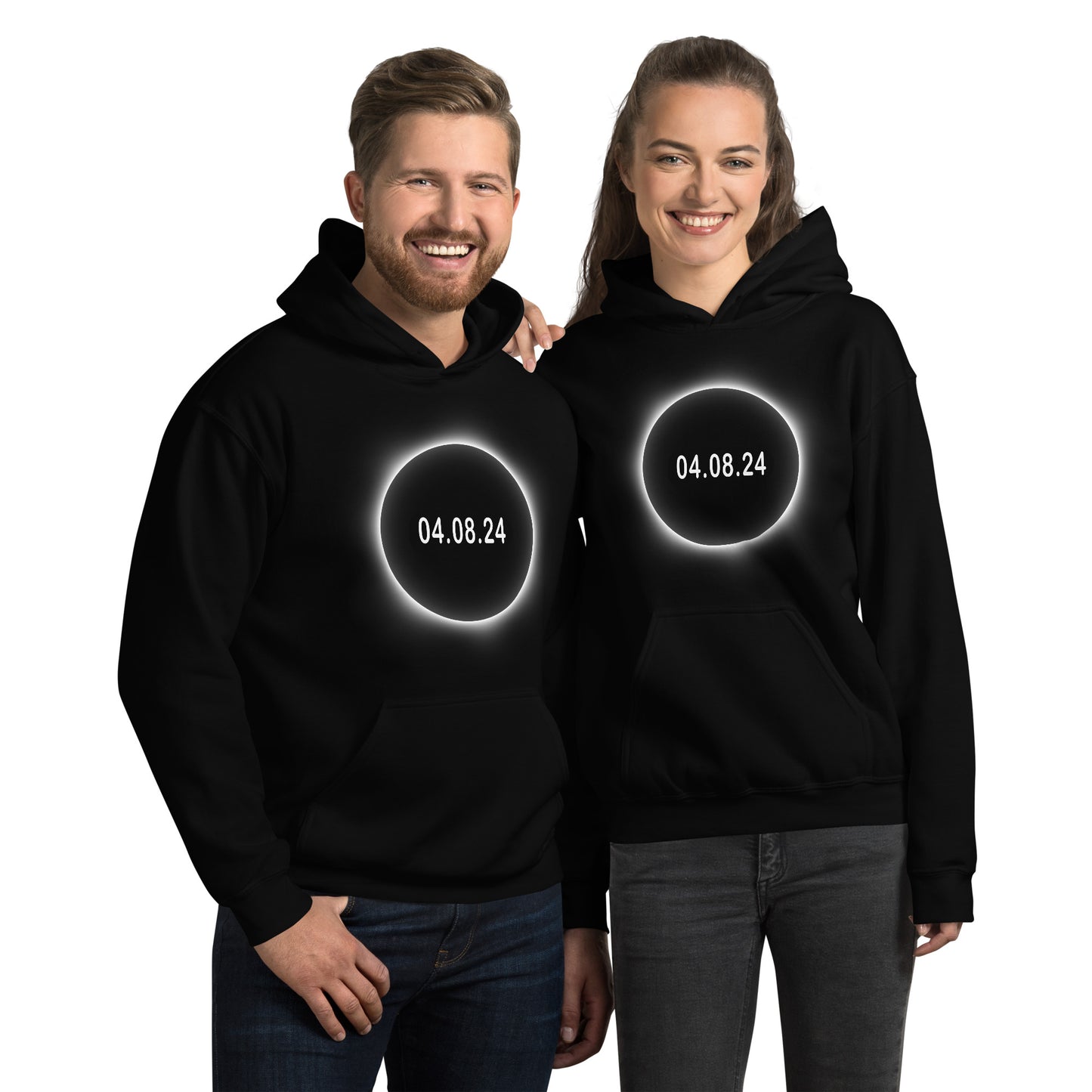 2024 Solar Eclipse Souvenir Memento April 8 Unisex Hoodie Top Sweatshirt