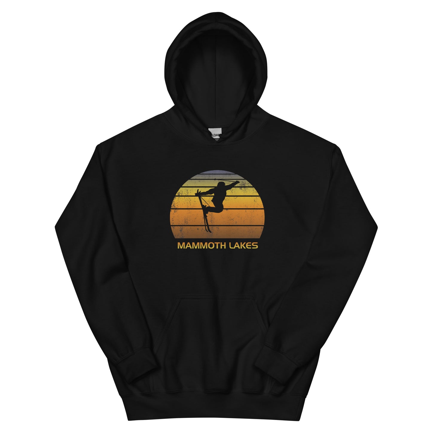 Retro Mammoth Lakes California Ski Fan Skier Sunset Unisex Hoodie Top Sweatshirt
