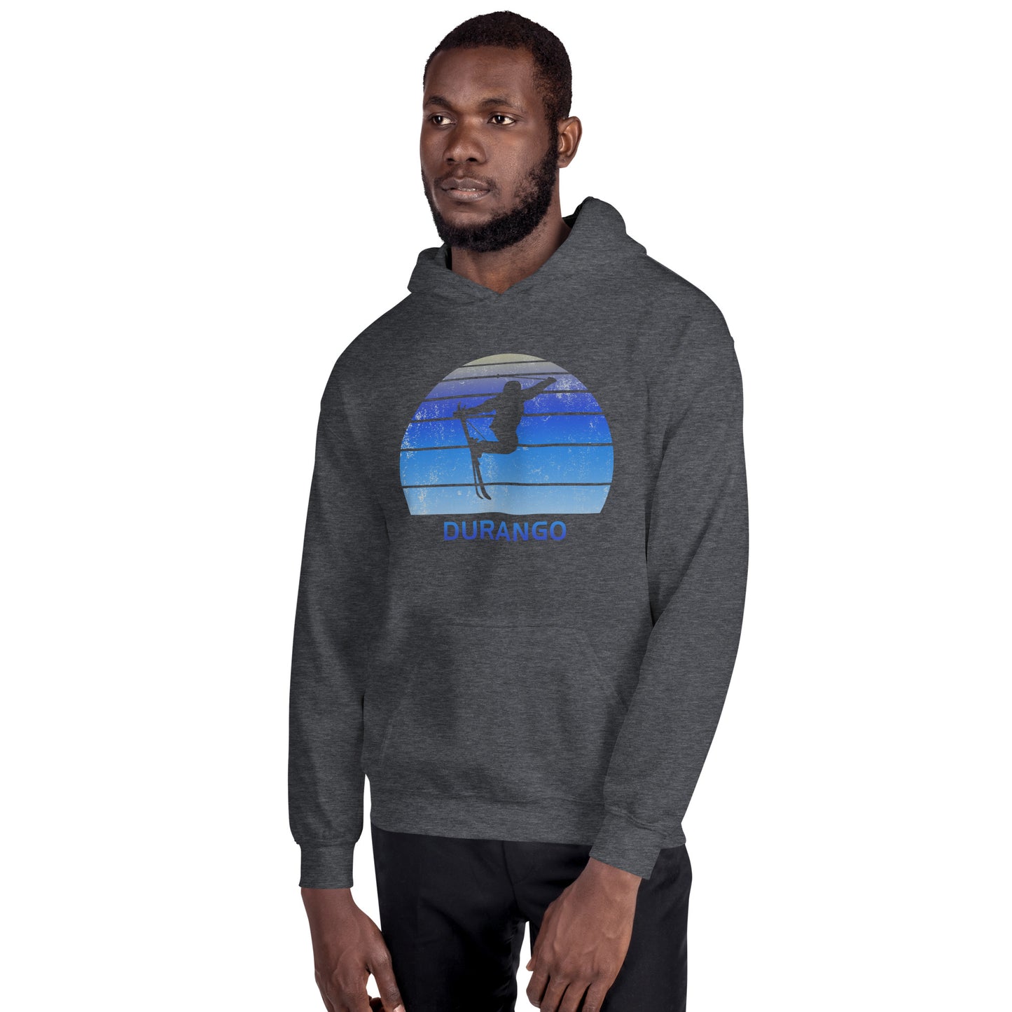 Retro Durango Colorado Skiing Fan Unisex Hoodie Top Sweatshirt