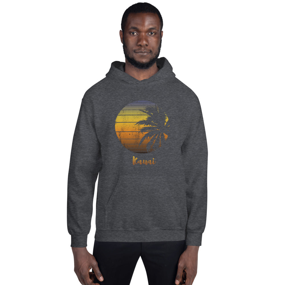 Retro Kauai Hawaii Hawaiian Beach Vacation Souvenir Unisex Hoodie Top Sweatshirt
