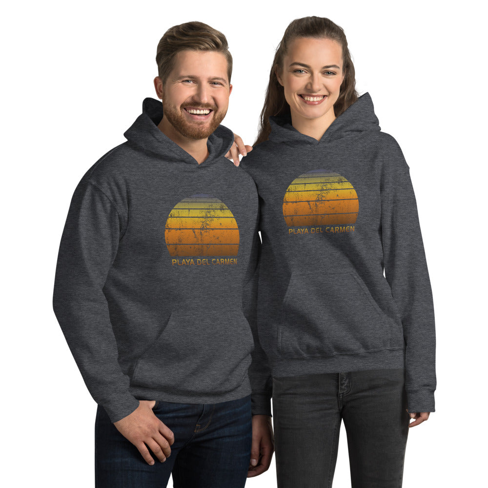 Retro Playa Del Carmen Mexico Mexican Beach Vacation Souvenir Unisex Hoodie Top Sweatshirt