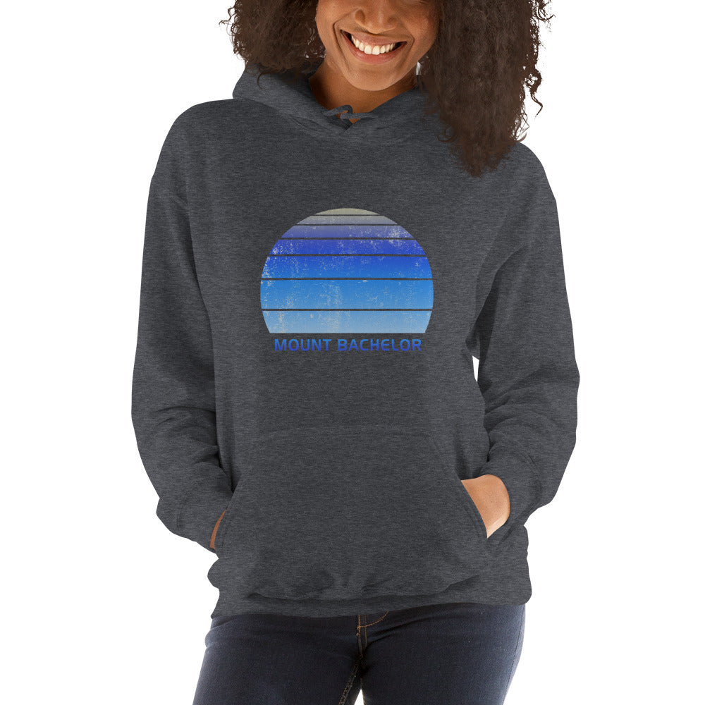 Retro Mount Bachelor Skiing Fan Unisex Hoodie Top Sweatshirt