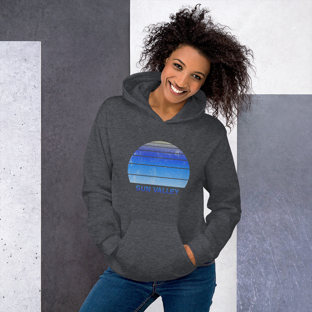 Retro Sun Valley Idaho Ski Skiing Fan Unisex Hoodie Top Sweatshirt