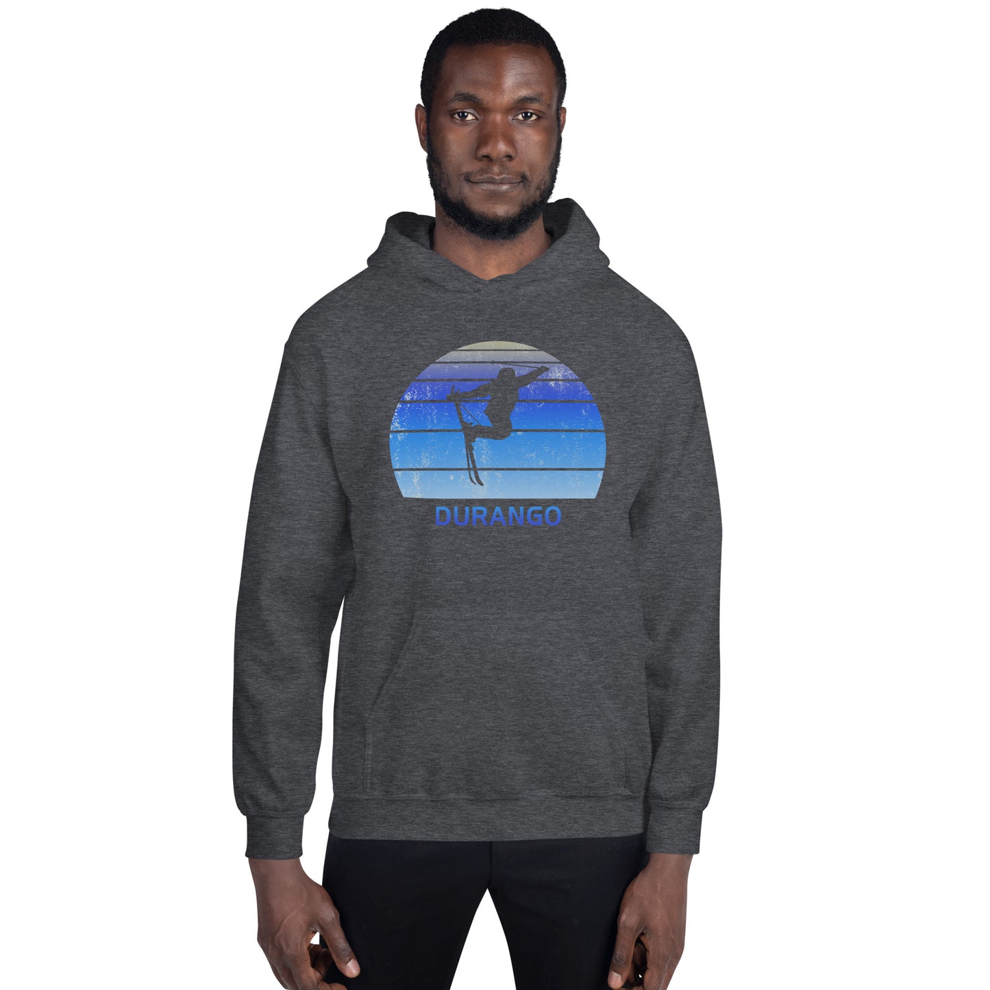 Retro Durango Colorado Skiing Fan Unisex Hoodie Top Sweatshirt