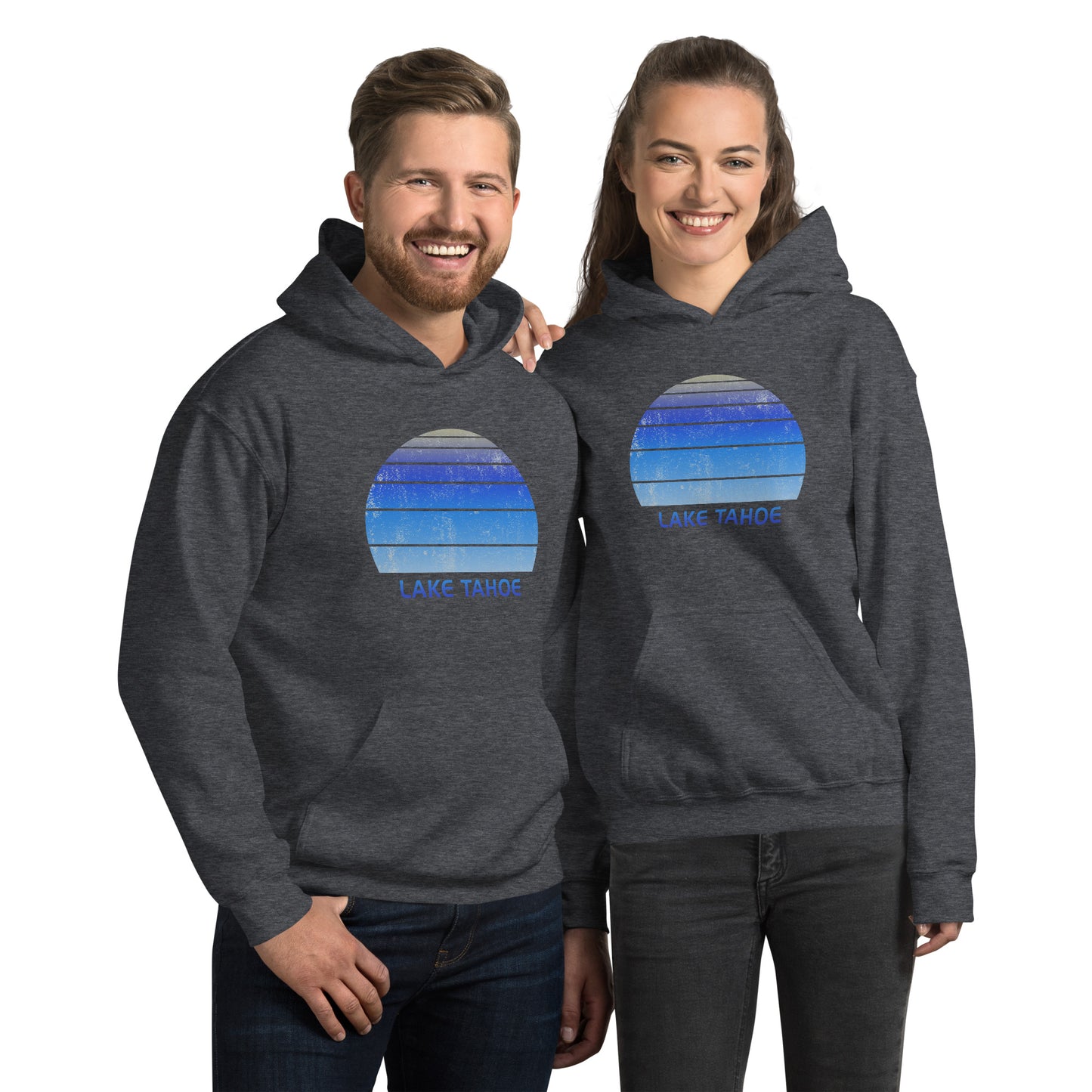 Retro Lake Tahoe California Skiing Fan Unisex Hoodie Top Sweatshirt