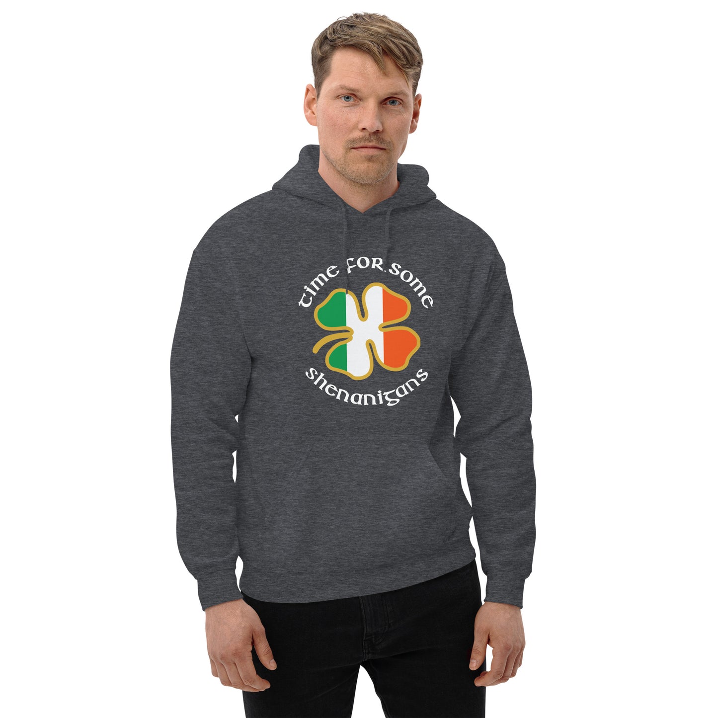 Funny Time For Some Shenanigans Irish Flag St. Patrick's Day Unisex Hoodie Top Sweatshirt