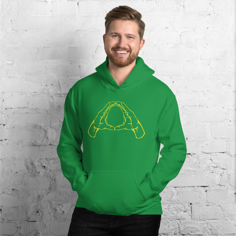 Oregon O Hand Sign Football Gesture Fan Unisex Hoodie Top Sweatshirt