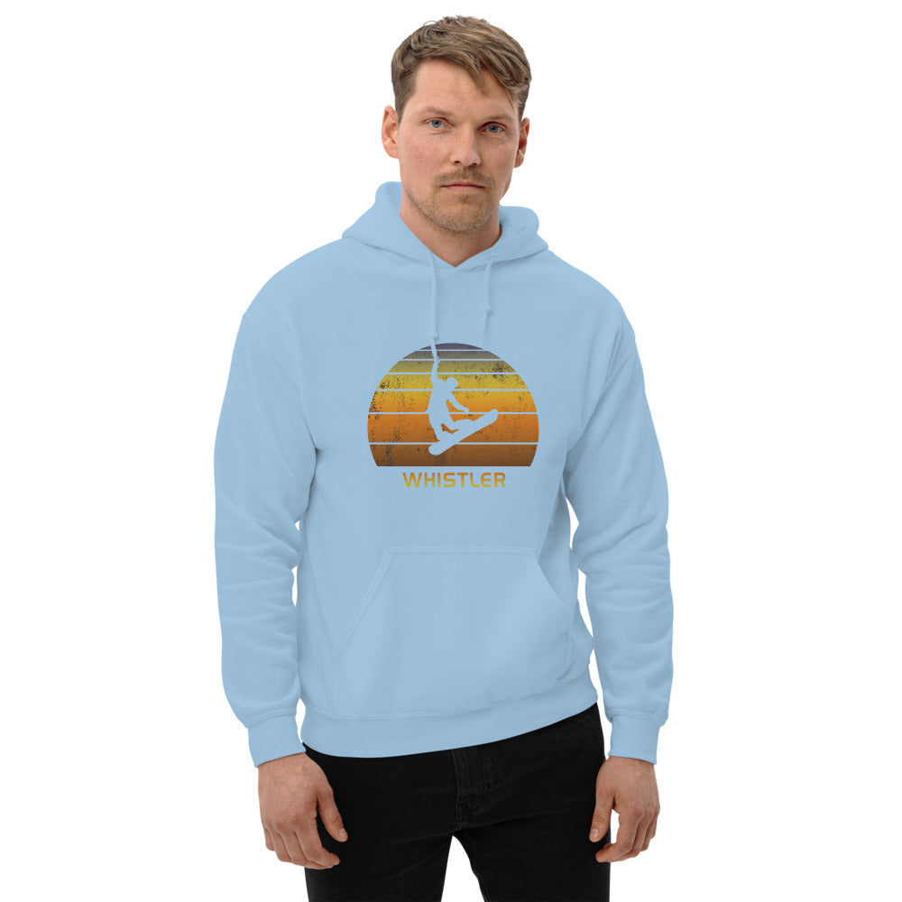 Retro Whistler Canada Snowboarding Fan Unisex Hoodie Top Sweatshirt