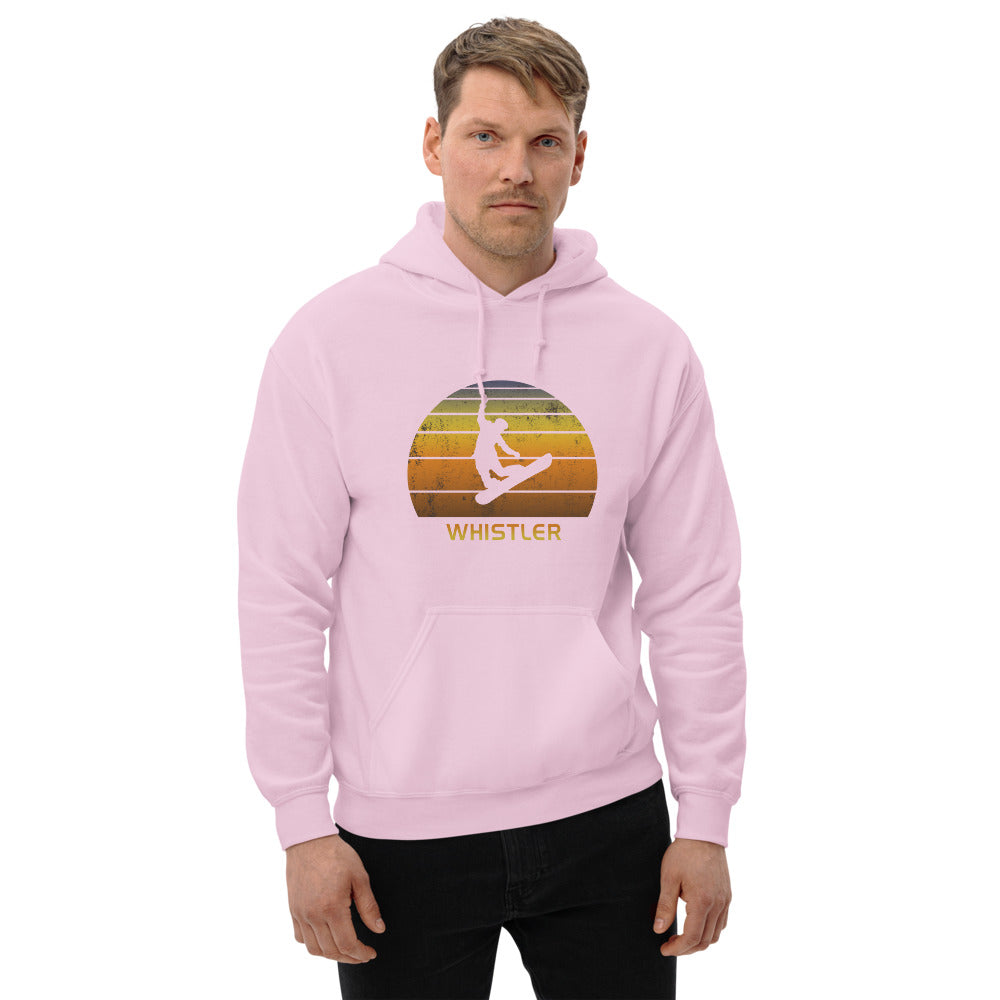 Retro Whistler Canada Snowboarding Fan Unisex Hoodie Top Sweatshirt