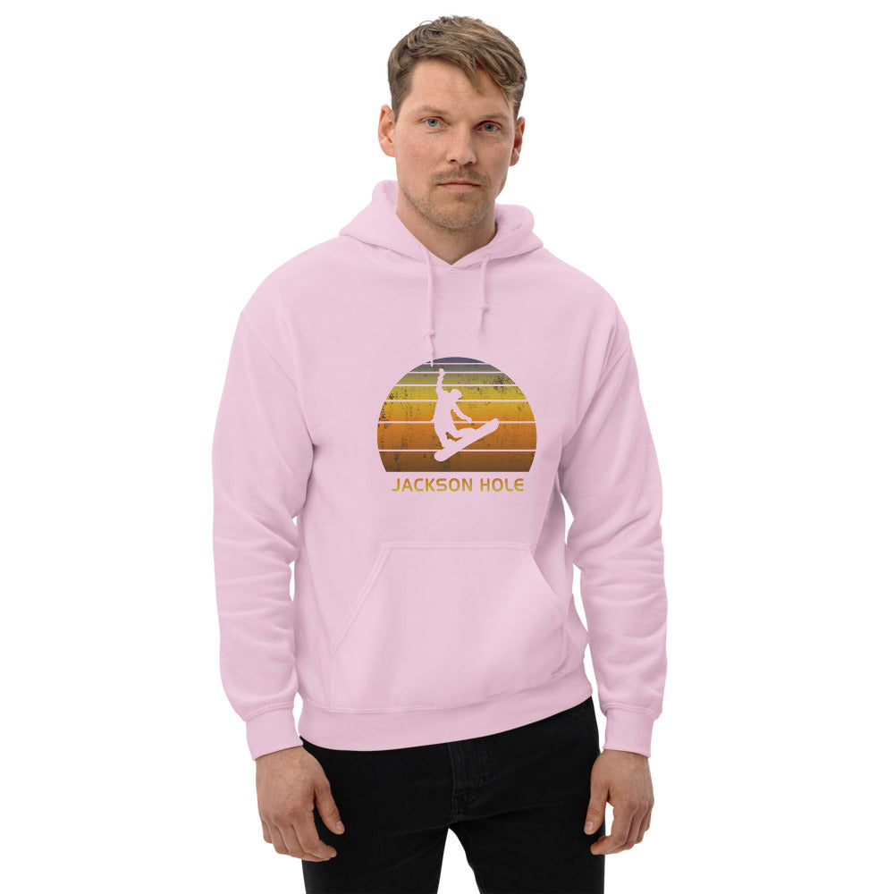 Retro Jackson Hole Wyoming Snowboarding Fan Unisex Hoodie Top Sweatshirt