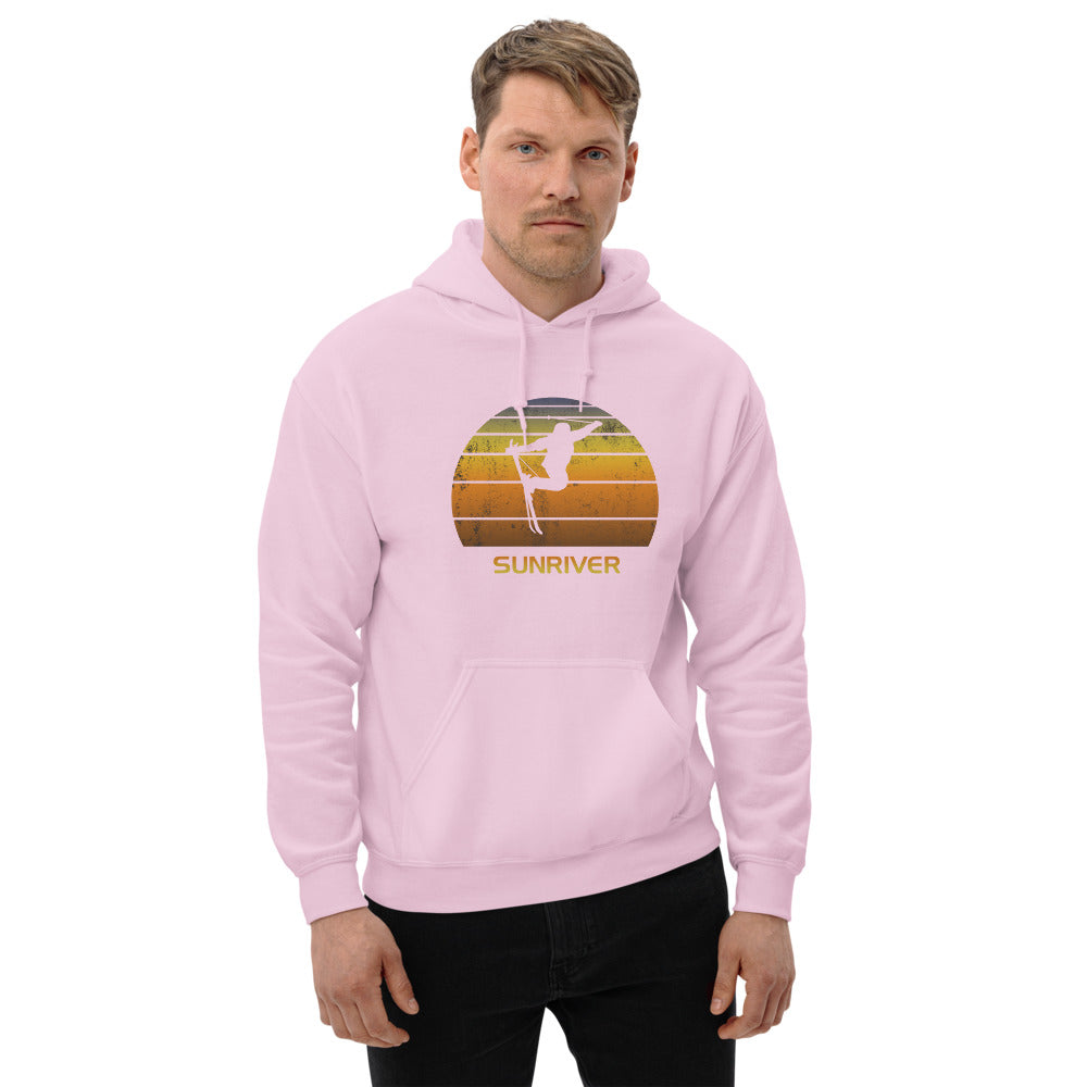 Cool Retro Sunriver Skiing Ski Fan Unisex Hoodie Top Sweatshirt