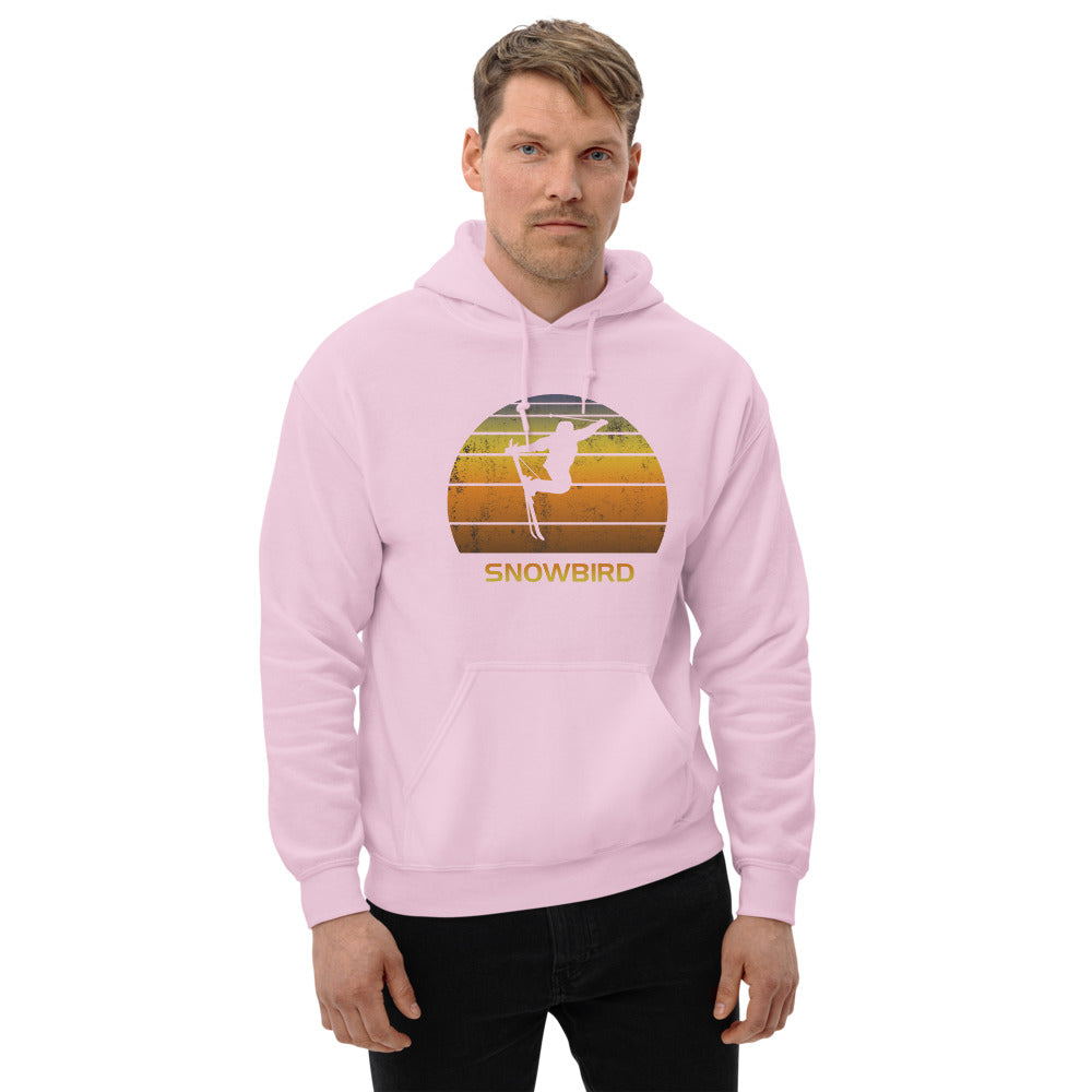 Cool Retro Snowbird Utah Skiing Ski Fan Unisex Hoodie Top Sweatshirt
