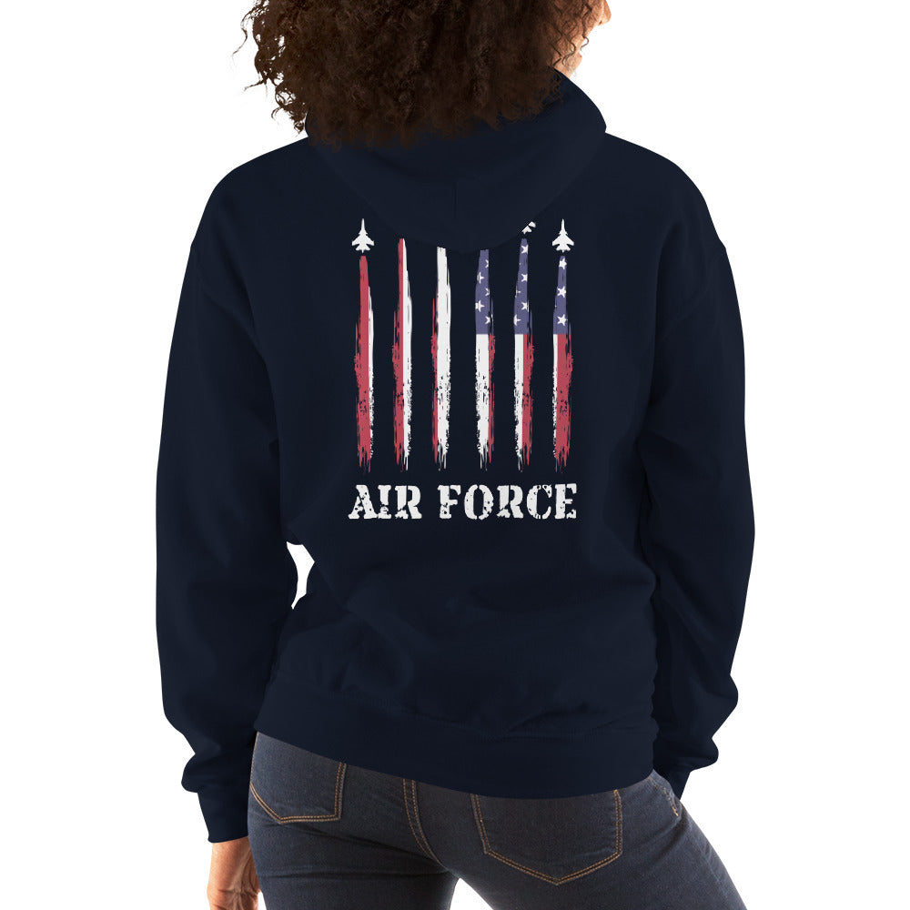 U.S. Air Force Military Service Active Retired Veteran Appreciation Unisex Hoodie Top Sweatshirt