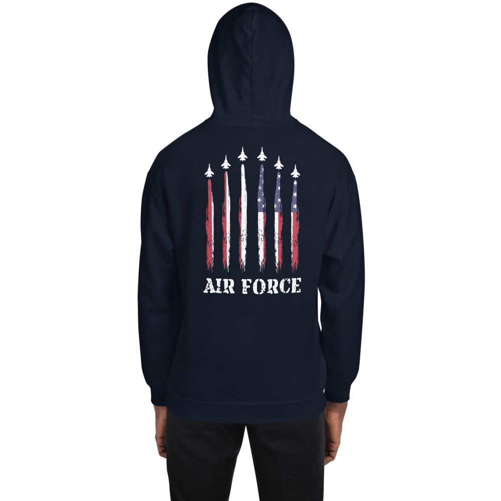 U.S. Air Force Military Service Active Retired Veteran Appreciation Unisex Hoodie Top Sweatshirt