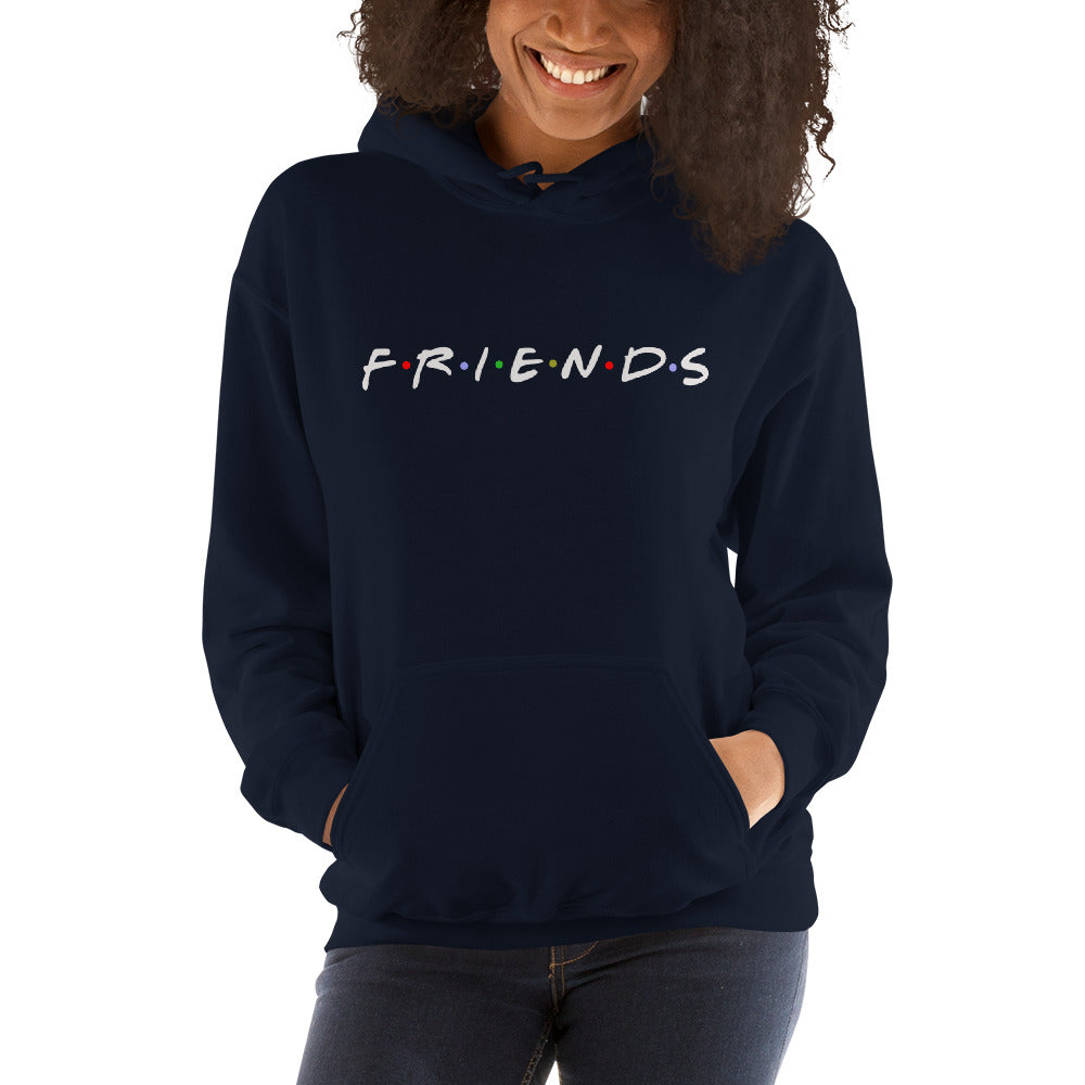 Funny 90s Parody Text TV Logo For Best Friends Unisex Hoodie Top Sweatshirt