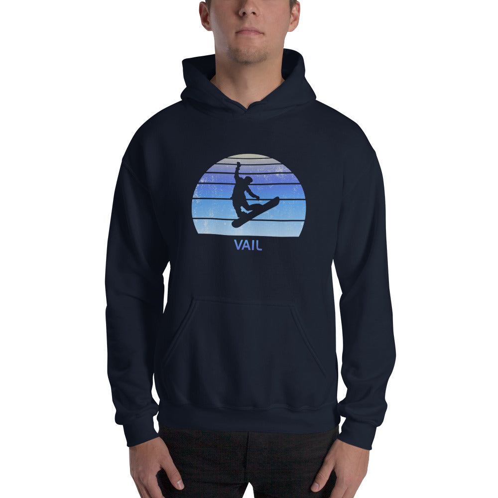 Retro Vail Colorado Snowboarding Fan Unisex Hoodie Top Sweatshirt
