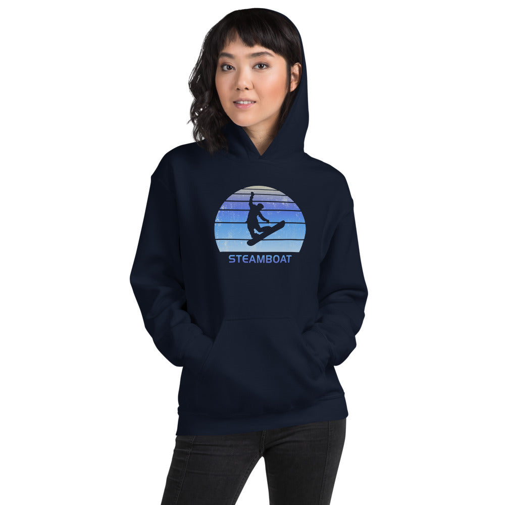 Retro Steamboat Colorado Snowboarding Fan Unisex Hoodie Top Sweatshirt