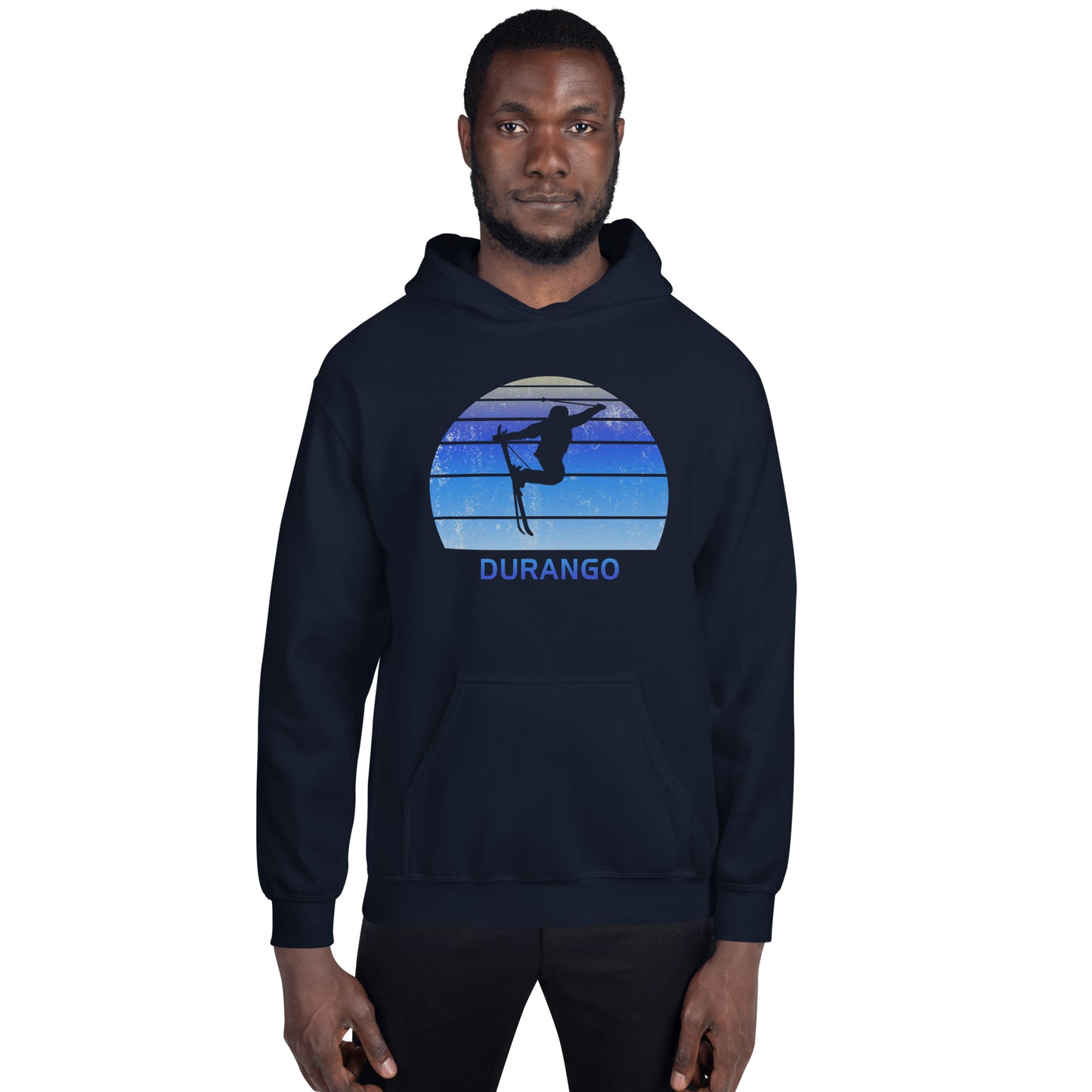 Retro Durango Colorado Skiing Fan Unisex Hoodie Top Sweatshirt