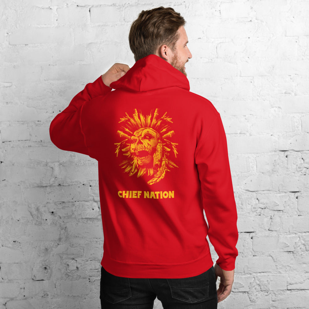 Indian Chief Nation Football Fan Unisex Hoodie Top Sweatshirt