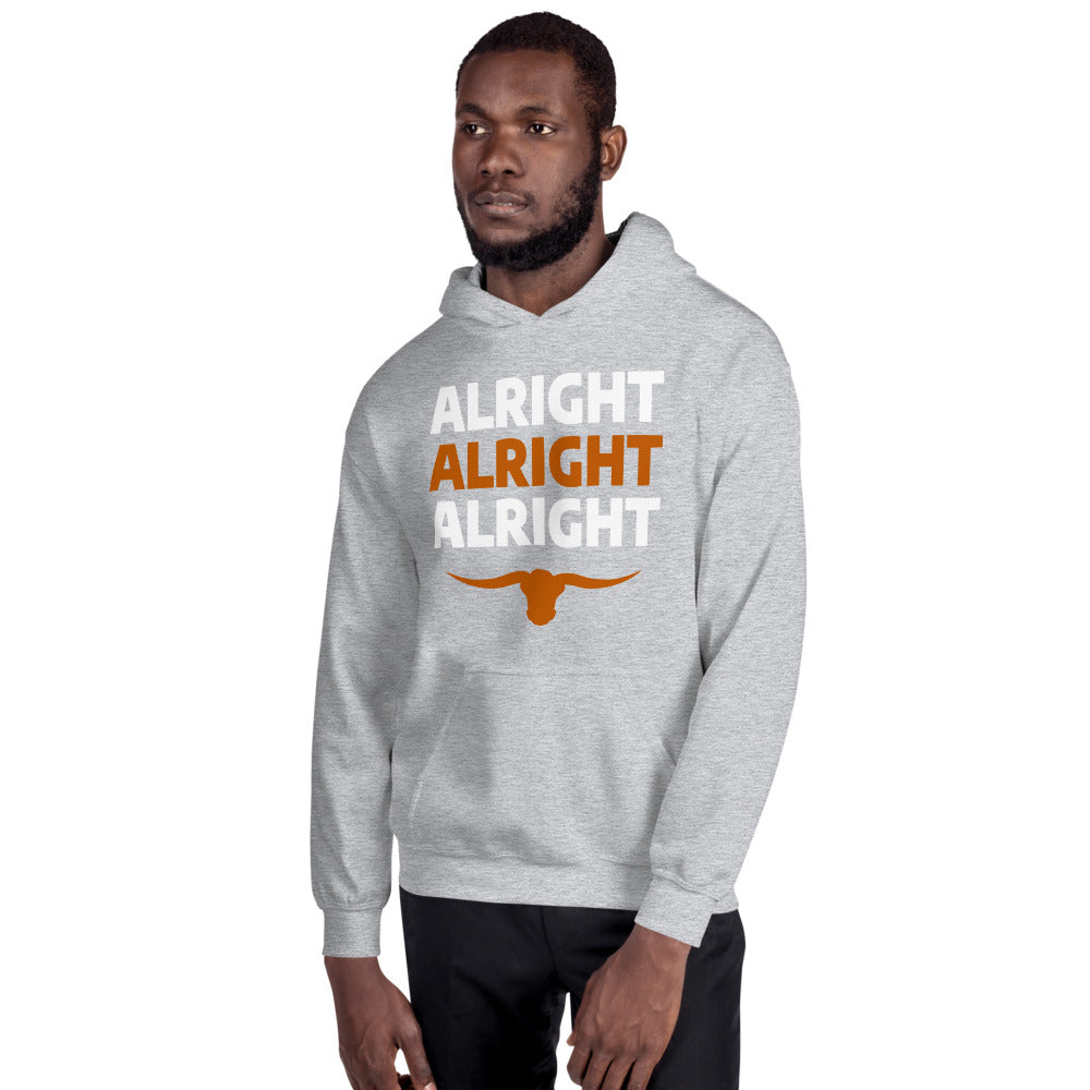 Alright Alright Alright Texas Fan College Football Unisex Hoodie Top Sweatshirt