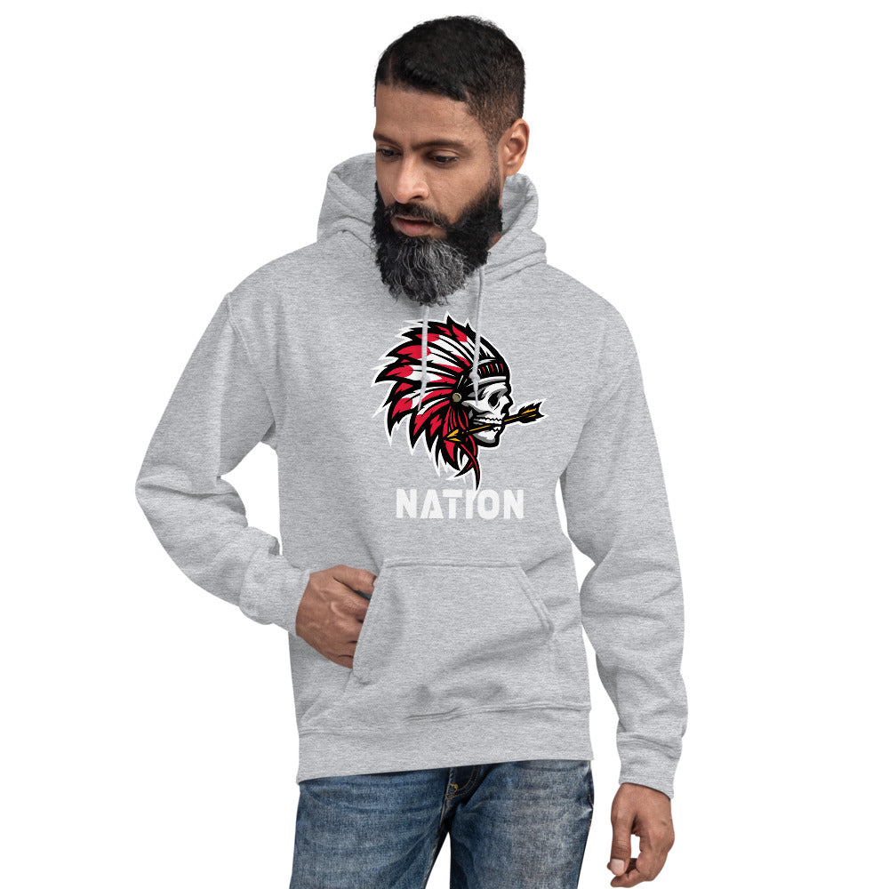 Chief Nation Football Fan Indian Unisex Hoodie Top Sweatshirt