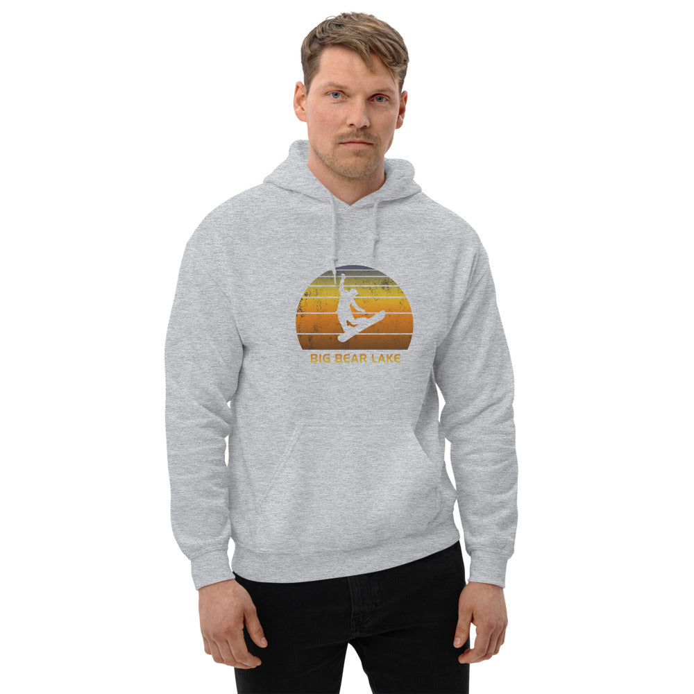 Retro Big Bear Lake California Snowboarding Fan Unisex Hoodie Top Sweatshirt