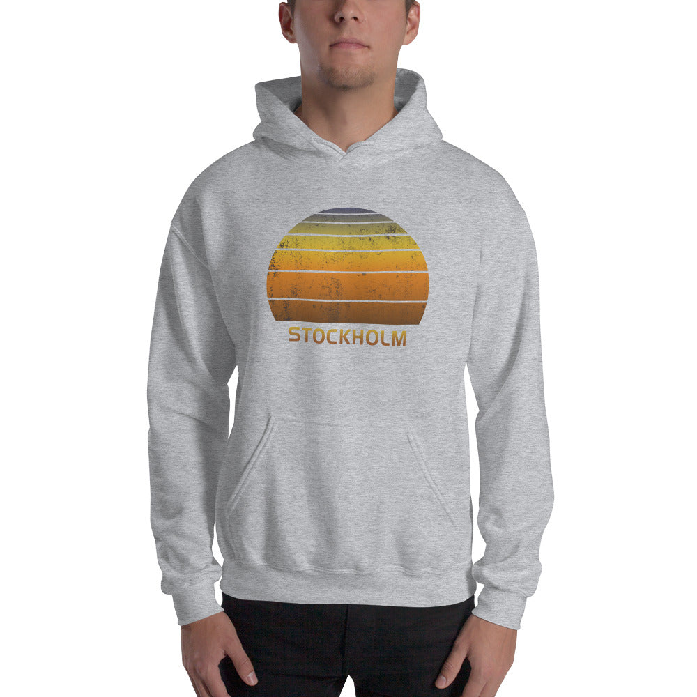 Retro Stockholm Sweden Vacation Souvenir Unisex Hoodie Top Sweatshirt