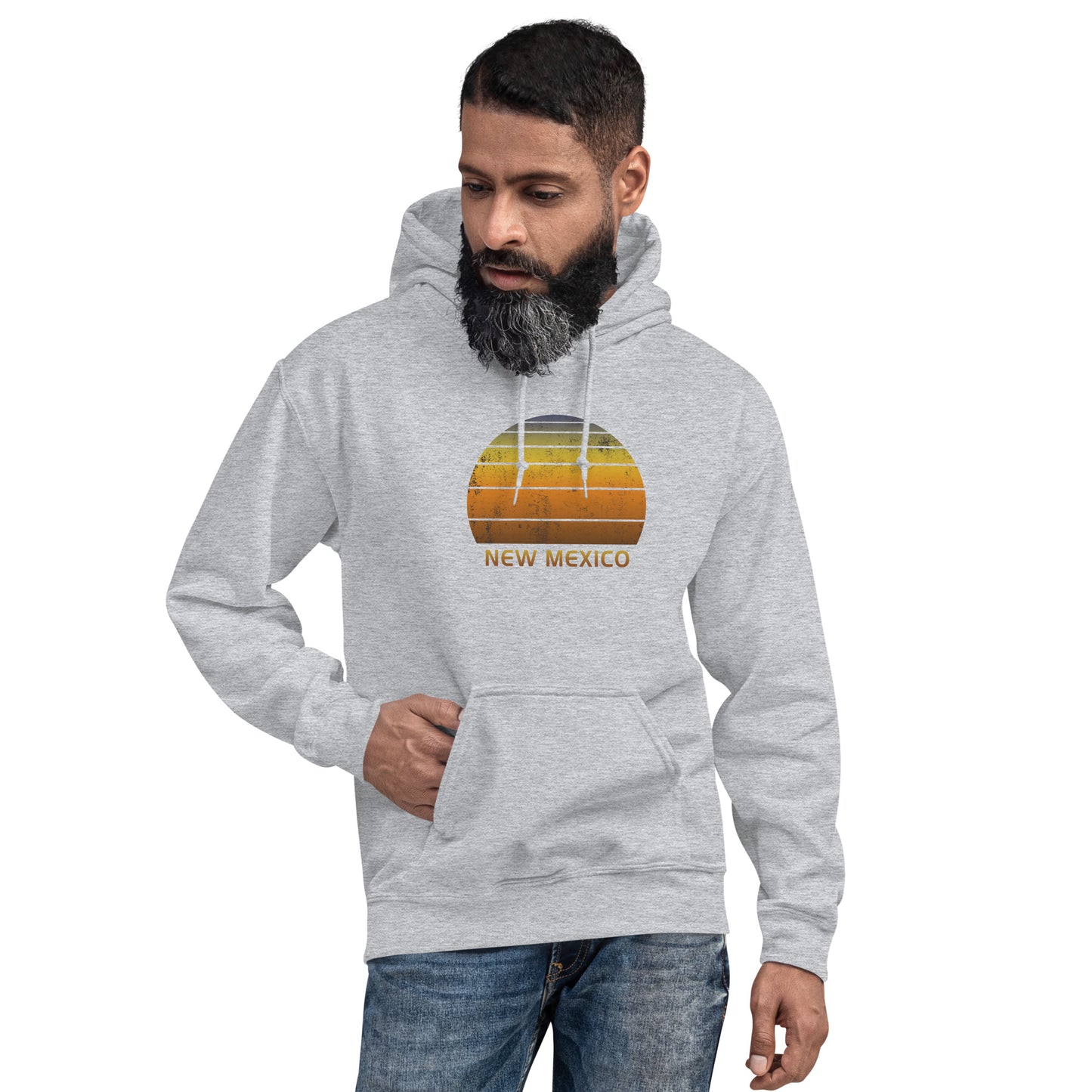 Retro New Mexico Vacation Souvenir Sunset Unisex Hoodie Top Sweatshirt