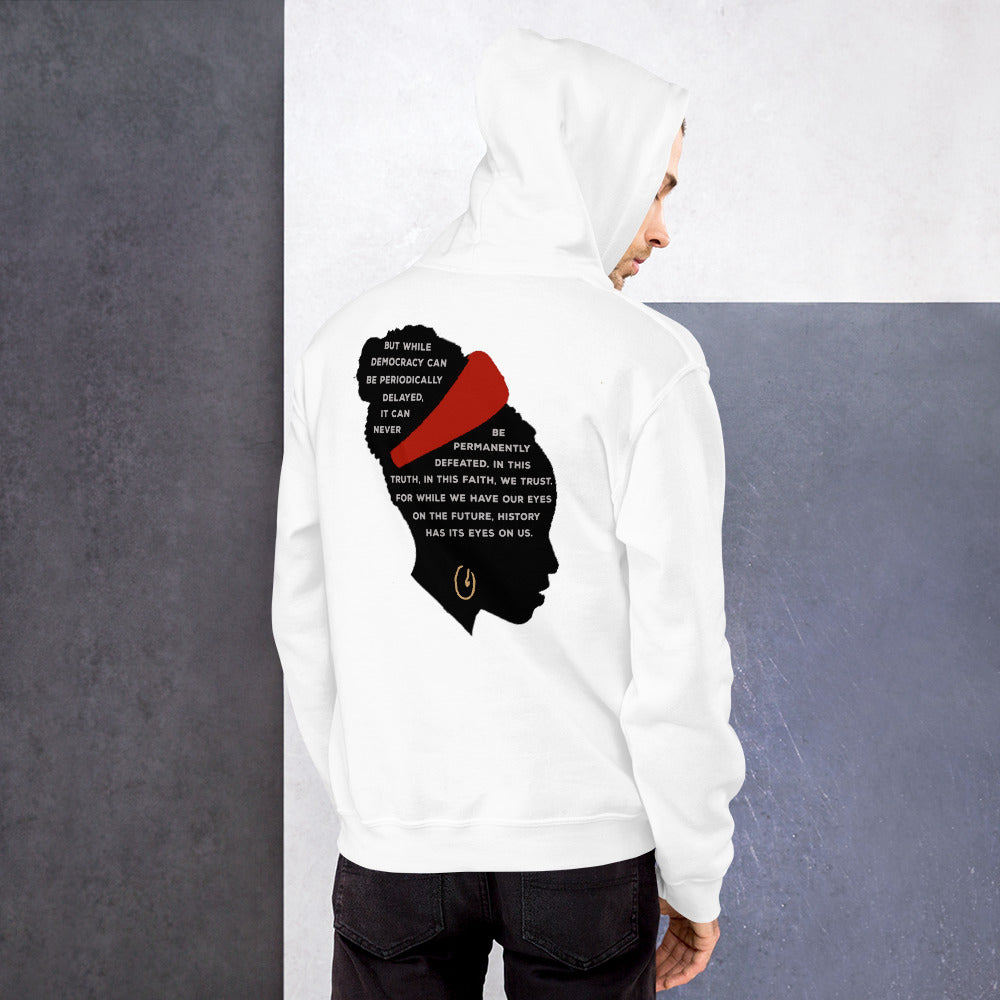 The Hill We Climb Amanda Gorman Unisex Hoodie Top Sweatshirt 2021 Biden Harris Inauguration Democrats