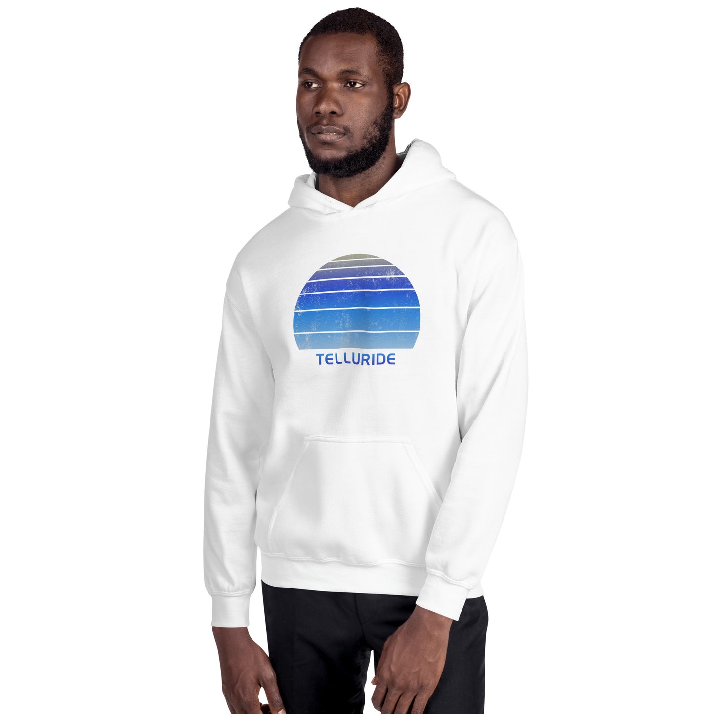 Retro Telluride Colorado Ski Skiing Fan Unisex Hoodie Top Sweatshirt