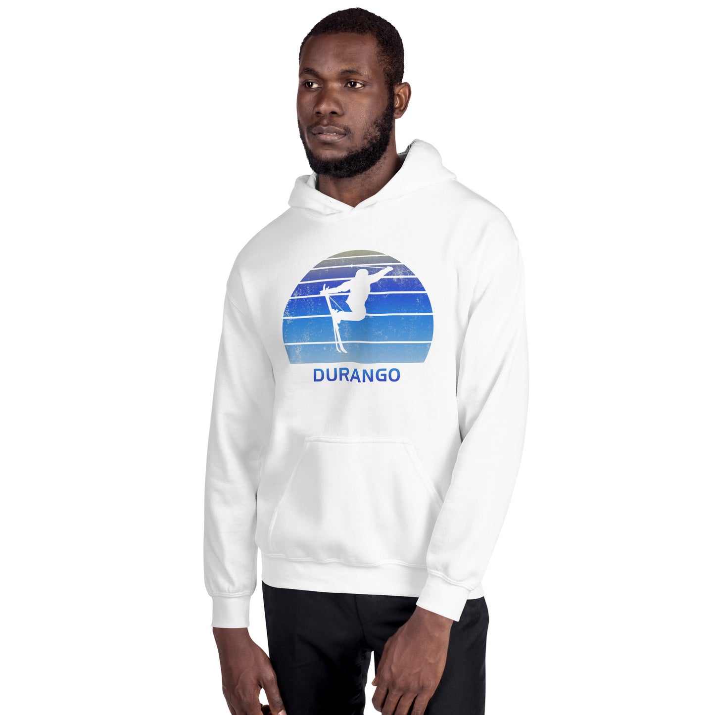 Retro Durango Colorado Skiing Fan Unisex Hoodie Top Sweatshirt