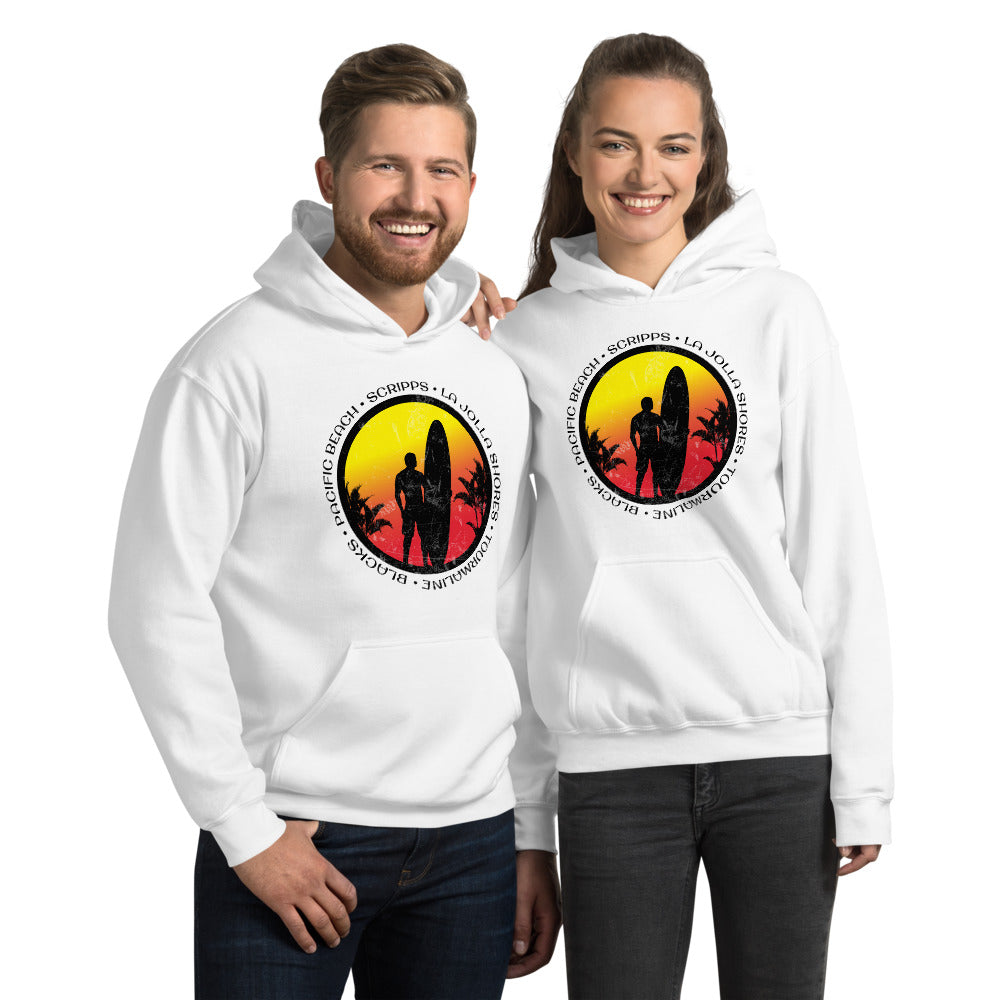 Cool San Diego California Surf Fan Surfing Lover Beach Unisex Hoodie Top Sweatshirt