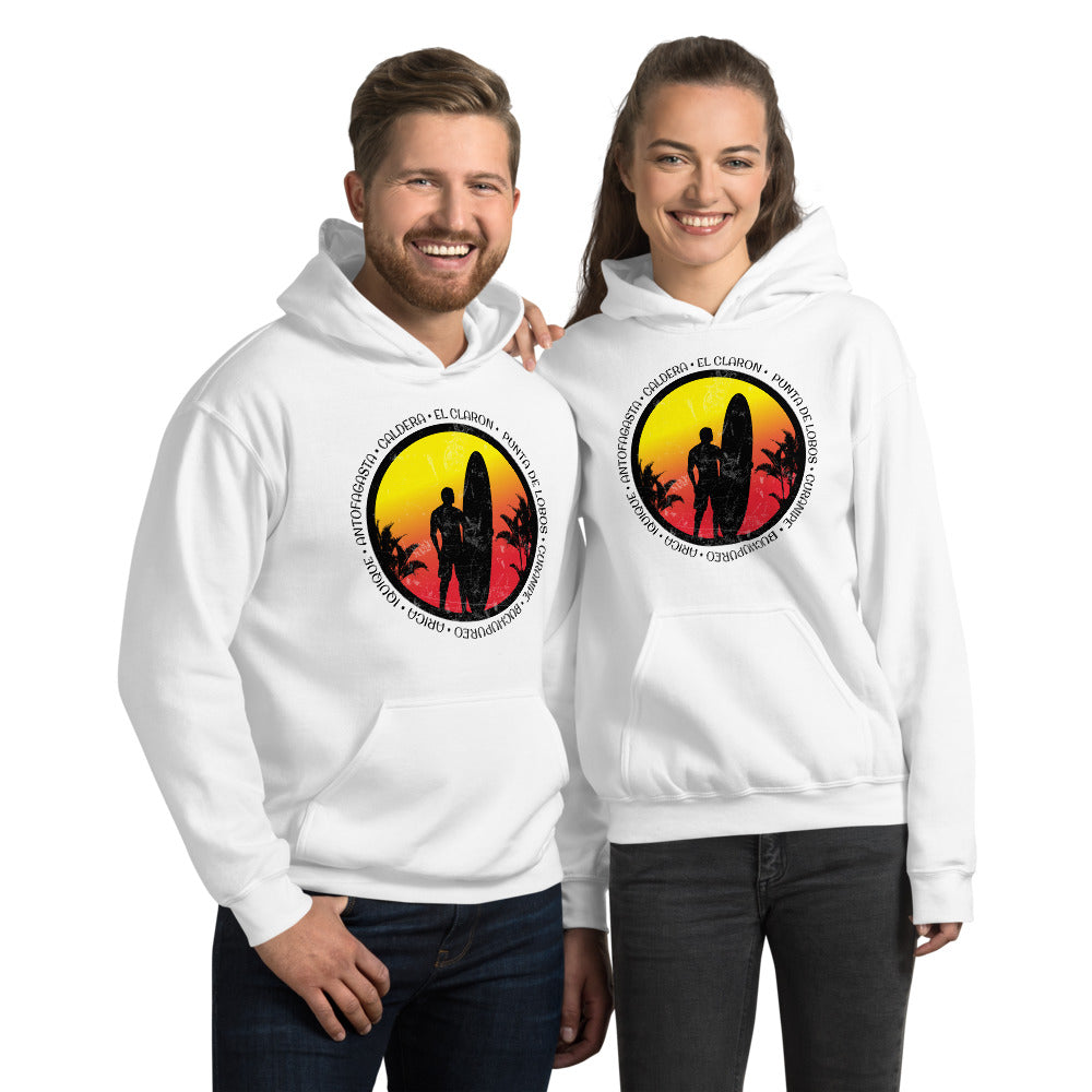 Cool Chile Surf Fan Surfing Lover Beach Unisex Hoodie Top Sweatshirt