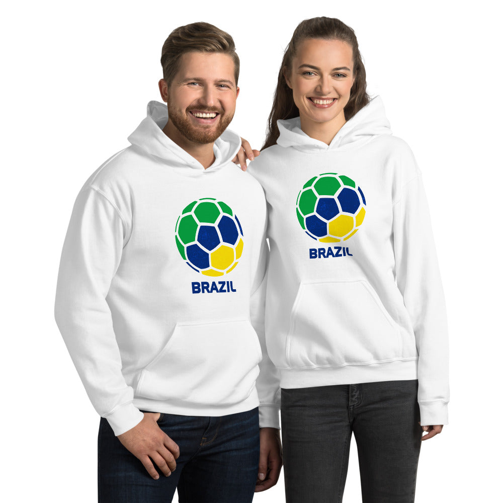 Brazil National Soccer Team Football Pride Country Flag Unisex Hoodie Top Sweatshirt
