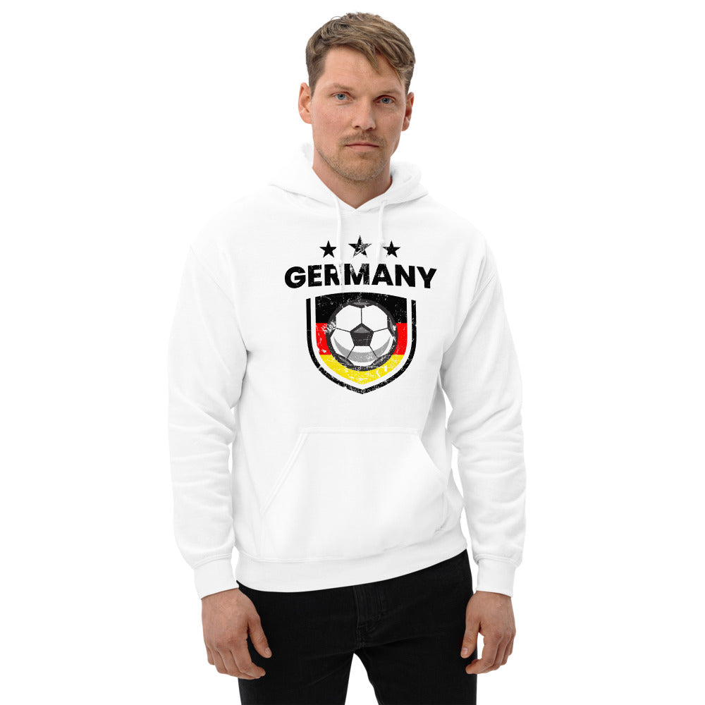 Retro Germany Soccer Team Football Fan Country Deutschland German Flag Unisex Hoodie Top Sweatshirt