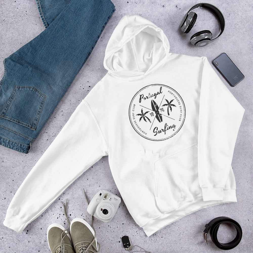 Retro Portugal Surfing Fan Beach Unisex Hoodie Top Sweatshirt