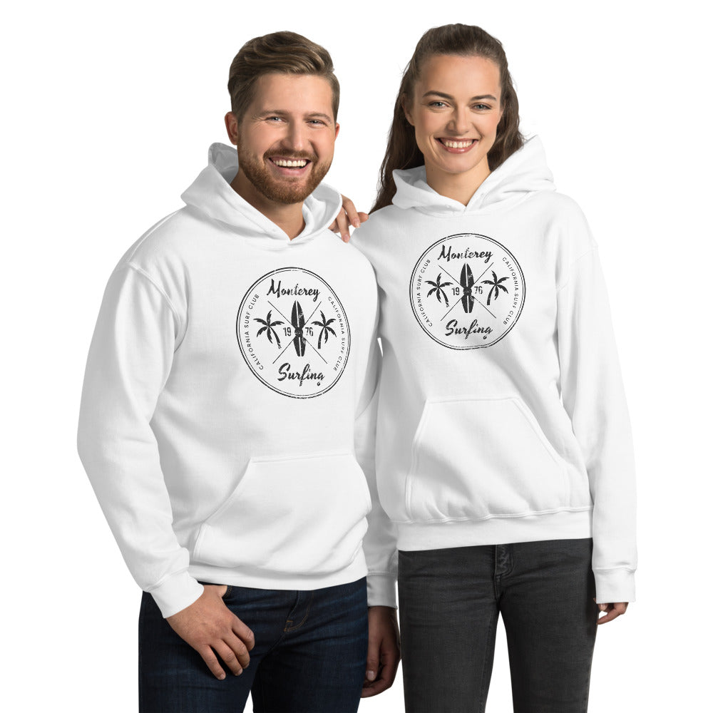 Retro Monterey California Surfing Fan Beach Unisex Hoodie Top Sweatshirt