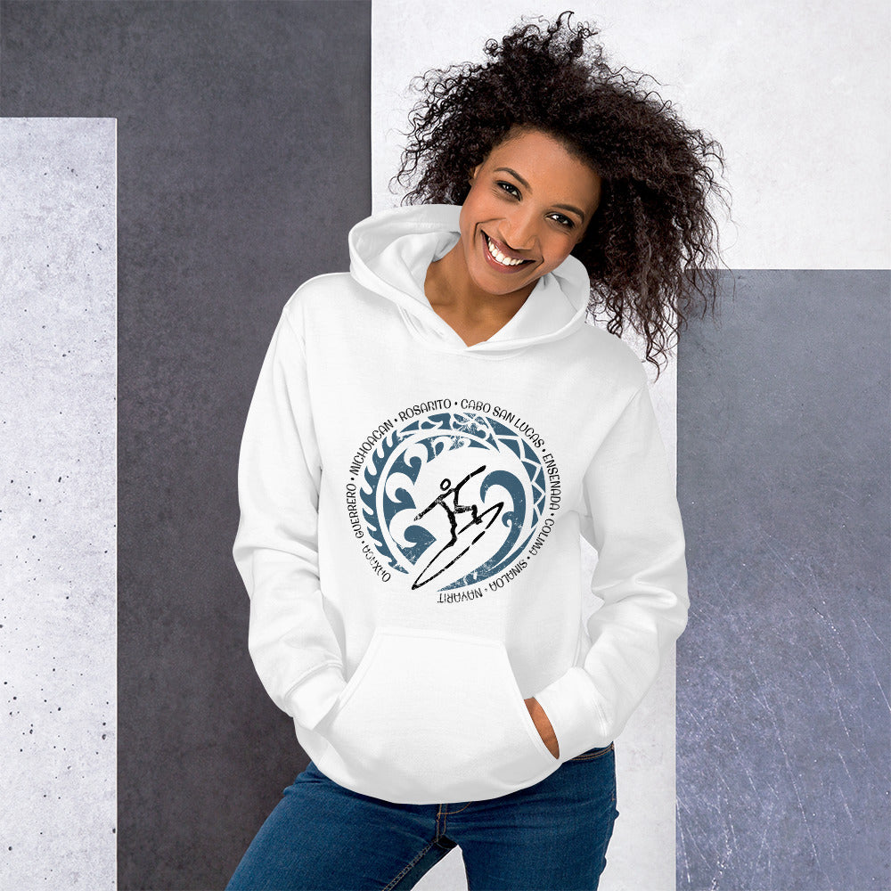 Cool Mexico Surf Surfing Fan Unisex Hoodie Top Sweatshirt