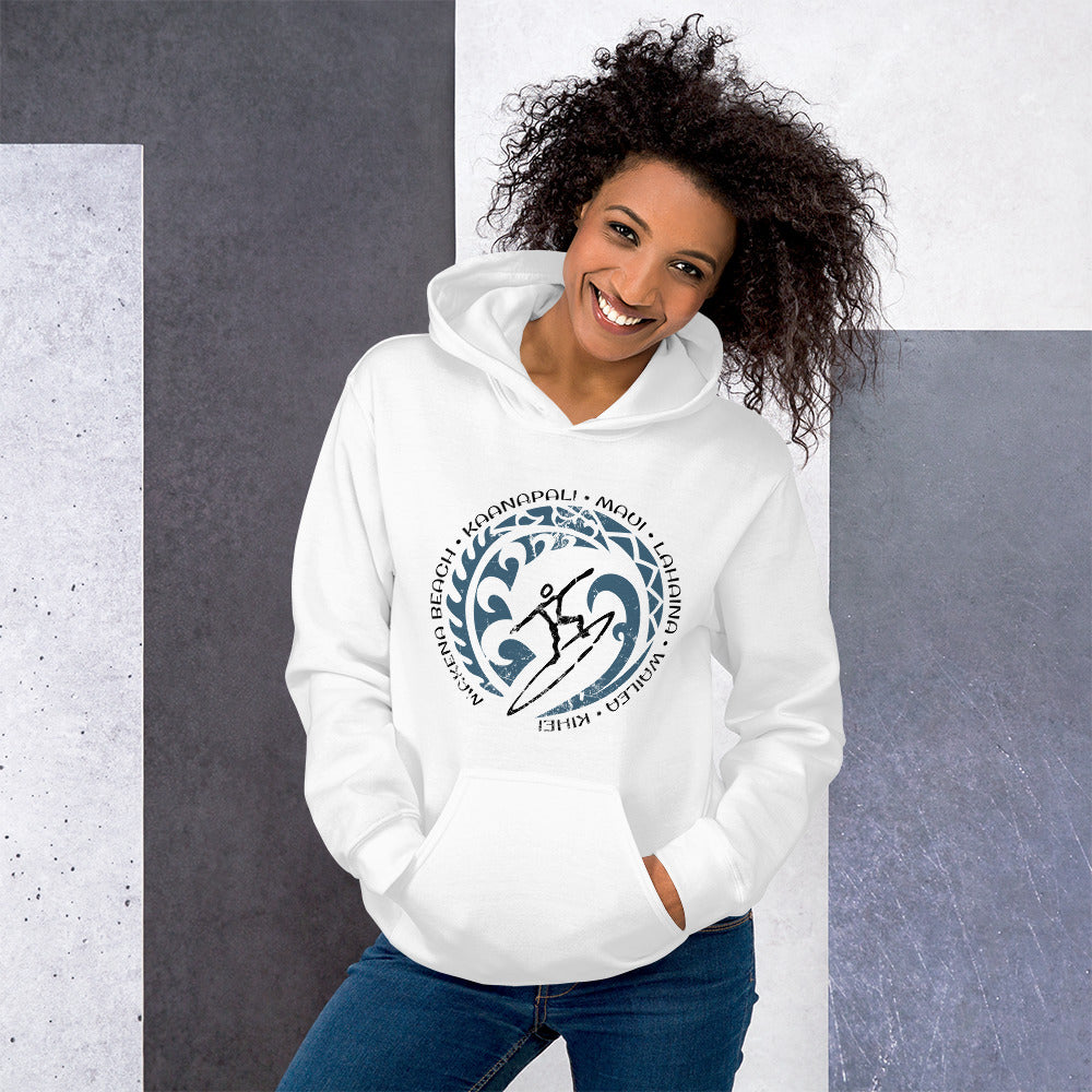 Cool Maui Hawaii Surf Surfing Fan Unisex Hoodie Top Sweatshirt