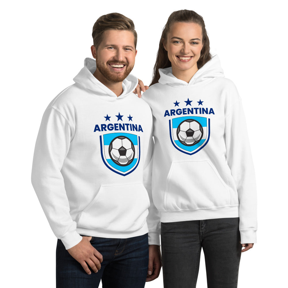 Retro Argentina Soccer Team Football Fan Country Argentinian Flag Unisex Hoodie Top Sweatshirt