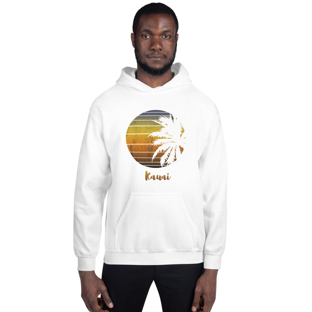 Retro Kauai Hawaii Hawaiian Beach Vacation Souvenir Unisex Hoodie Top Sweatshirt