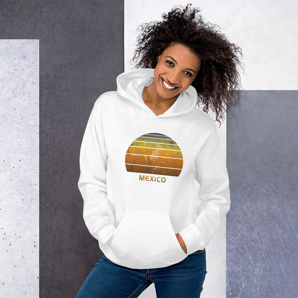Retro Mexico Mexican Beach Vacation Souvenir Unisex Hoodie Top Sweatshirt