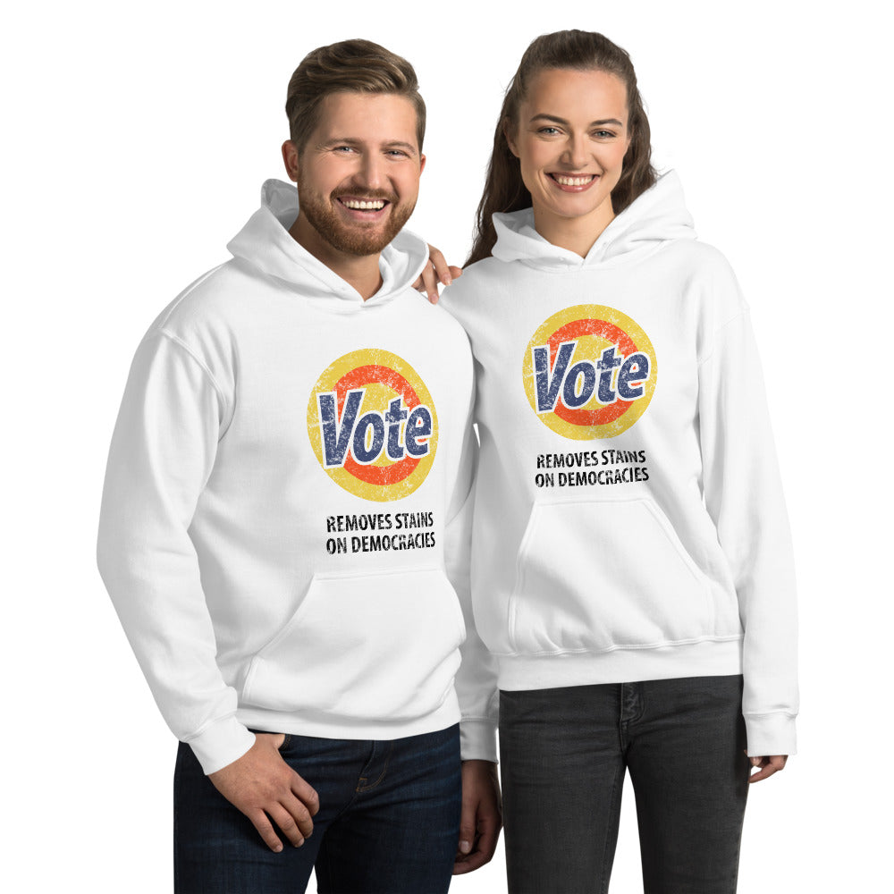 Vote Parody Political Democrats Funny Joke Anti Trump Unisex Hoodie Top Sweatshirt