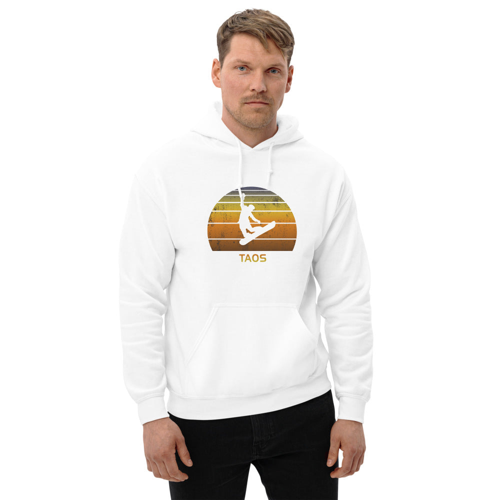 Retro Taos New Mexico Snowboarding Fan Unisex Hoodie Top Sweatshirt